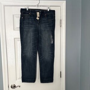 American Eagle Outfitters Dark Blue Boyfriend Jeans